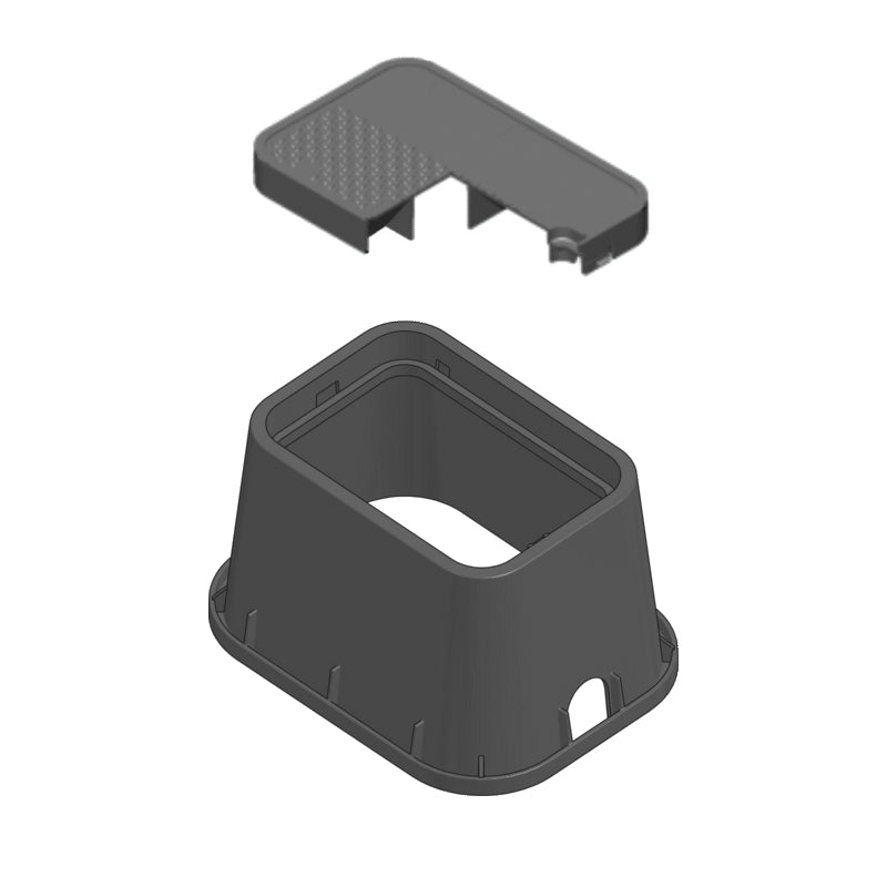 12" Electric Gray Box/Gray Cover Hex Bolt