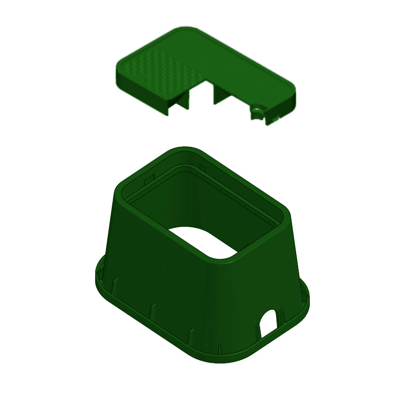 12" Electric Green Box/Green Cover Hex Bolt