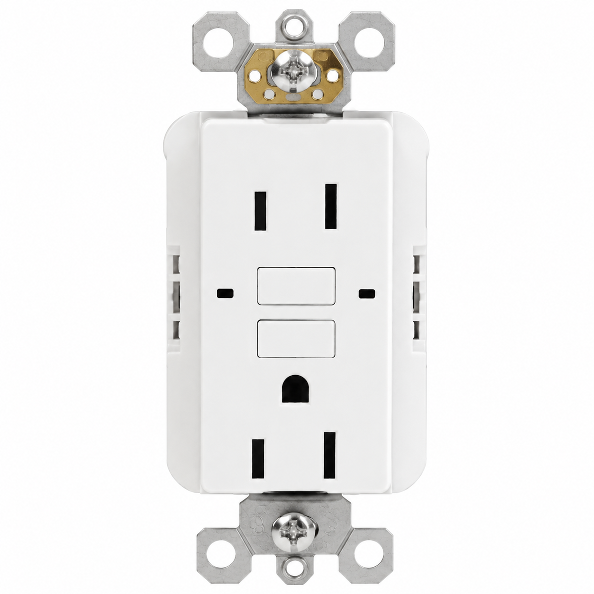 GFI 20 Amp Tamper Proof Self Test White