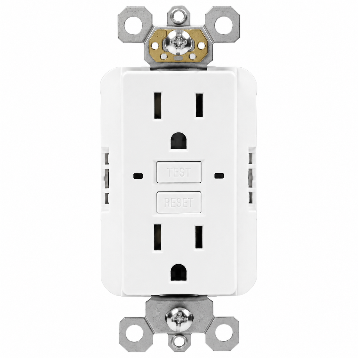 GFI 15 Amp Tamper Proof Self Test White