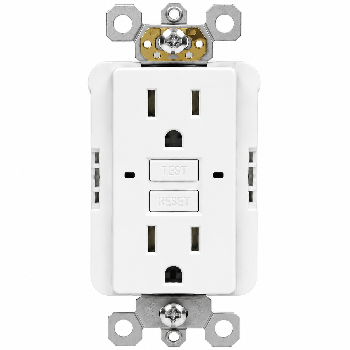 GFI 15 Amp Tamper-Weather Proof Self Test White